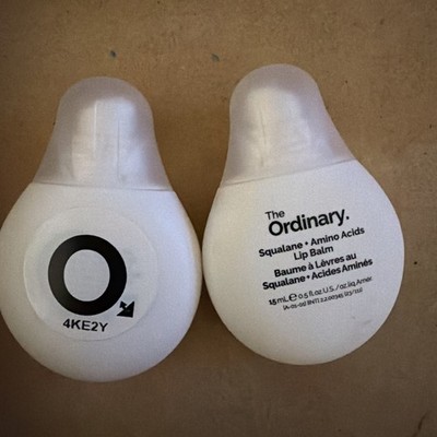The Ordinary Squalane + Amino Acids Hydrating Lip Balm, 0.5 oz / 15 ml LOT OF 2