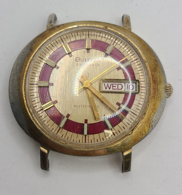 Vintage Bulova N2 Automatic 23 Jewels Wristwatch 1973 President Sea King