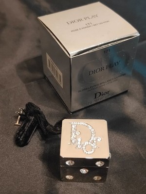 DIOR ギフトボックス 空箱 &ヘアブラシ、チャーム Christian Dior Dice Shaped DIOR PLAY Lip Gloss Charm Keychain