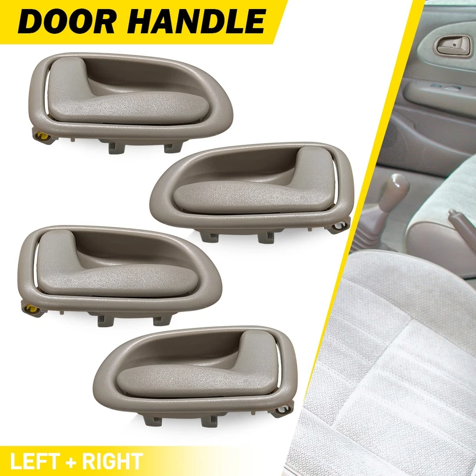 内部内前后门把手适用于 1993 - 1997 Geo Prizm 米色 1-5SET — 第 2/4 张图片