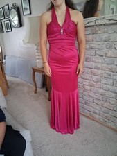 morgan & co evening dress in hot pink size s