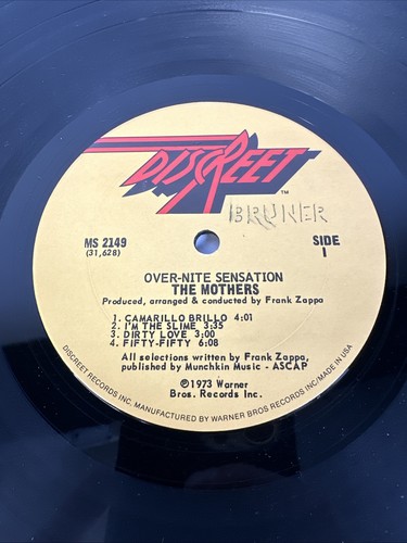 Frank Zappa The Mothers Overnight Sensation LP 1973 Discreet MS 2149 - Picture 5 of 9