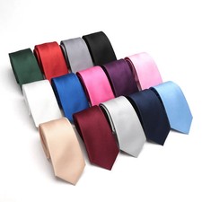 Slim Jacquard Tie for Men Formal Suit Wear Classic Solid Color Neckwear British