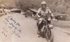 WW2 British Soldier Motorcycle Photo 1946 Signed Snapshot Military Portrait