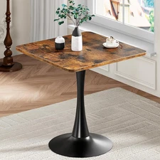 Dining Table, Square Dining Table for 2, 27.6" Dining Room Table for Small Space