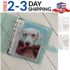 4x6 Photo Booth Photo Album - 6 Ring Glitter Notebook Sparkle Binder With 10 ...