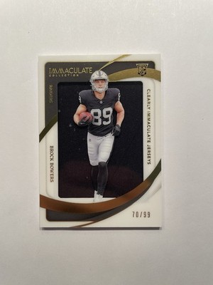 2024 Panini Immaculate - Brock Bowers - Clearly Immaculate Rookie Jerseys #/99