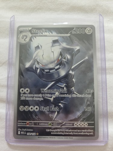Steelix 150/132 Mega Evolutions Holo Rare Pokemon Card Near Mint Condition