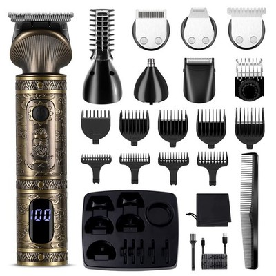 Beard Trimmer Kit Professional Hair Clipper Zero Gapped T-Blade Electric Shav...