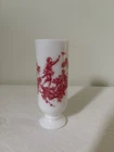 Vintage Avon Pink & White Milk Glass Footed Demitasse Mug Bud Vase Victorian
