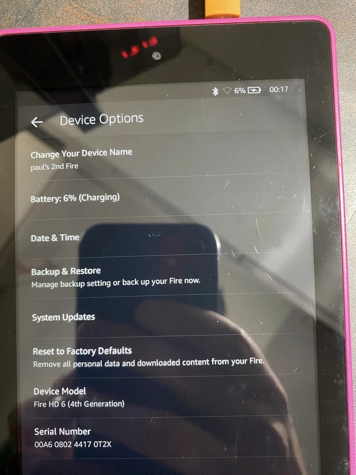Amazon Fire HD 6 4th Generation - Purple - Image 4 of 4