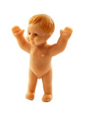 Dolls House Baby Boy Standing Miniature Nursery Accsessory 1:12 Scale Doll