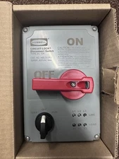 Hubbell HBLDS3P 30A Circuit Lock Disconnect Switch LED Type, 4X 600V AC, 3P