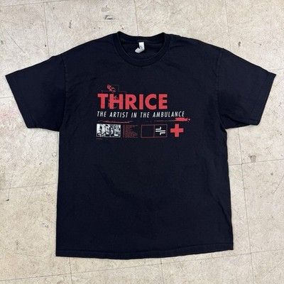 Thrice Anniversary Tour T Shirt XL 2023 Y2K TAITA Artist Ambulance Emo