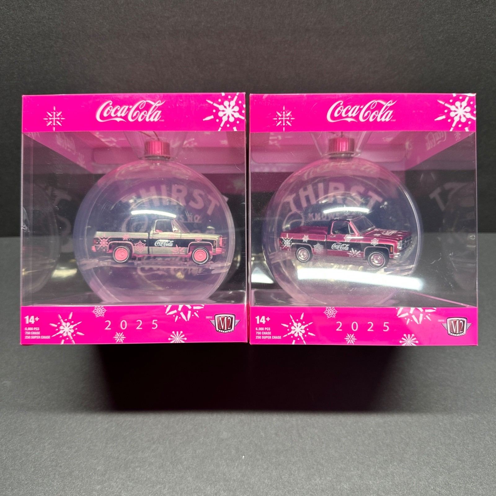 2025 M2 Machines Christmas Ornament 1976 GMC Truck RAW SUPER CHASE w/ MAINLINE!