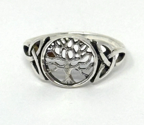 Sterling Silver Irish Tree Of Life Celtic Ring, Size 6