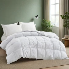 Premium White Feather Down Comforter Duvet Insert All Warmth