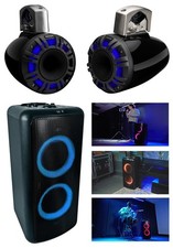  2 Kicker 51KMTCXL8 8" Horn Loaded Marine Wakeboard Tower Speakers Home Speaker