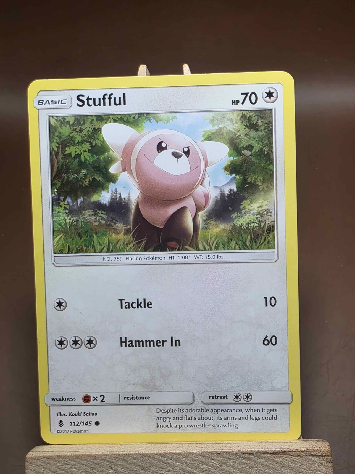 MP 112/145 Stufful - Guardians Rising - Common Pokemon TCG Card