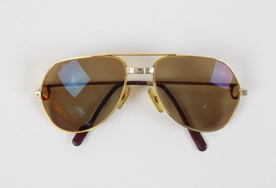 Cartier 5616 Santos Vintage-Pilotenbrille vergoldet (494 H14) - Bild 1 von 4