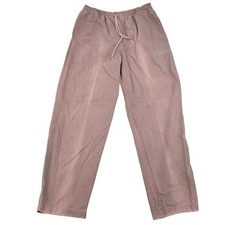 VTG Orvis Pants Women Medium Pink Made in USA Elastic Waist Drawstring Tapered