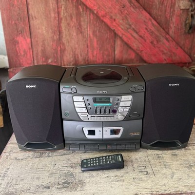 Sony CFD-ZW165 CD Radio Cassette-Corder With Remote 1998 Vintage Audio System