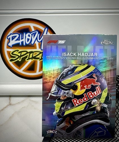 2025 F1 Topps Chrome #HC-5 Isack Hadjar Helmet Collection Rookie Red Bull Racing