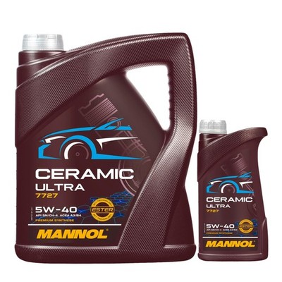 6 Liter MANNOL Ceramic Ultra 5W-40 7727 Motoröl für BMW LL GM VW MB ACEA A3/B4