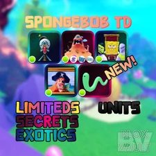SpongeBob Tower Defence ✨New Units | 🧽 SBTD Secret & Mythic Units Quick & Cheap