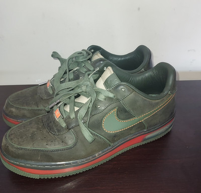 Nike Air Force Men's Sneakers 11.5M Sprm Max Air 07 Berlin Leather Lace Up Green