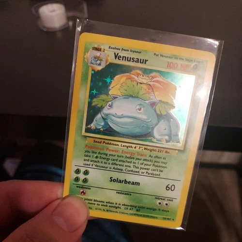 1999 POKEMON BASE SET UNLIMITED HOLO VENUSAUR 15/102 MP