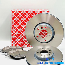 2x FEBI Bremsscheiben Ø348mm + Beläge vorne passend für BMW 5  F10 Touring F11
