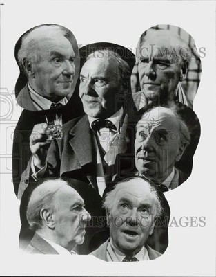 1986 Press Photo Actor Sir Ralph Richardson in David Storey's ''Early Days''