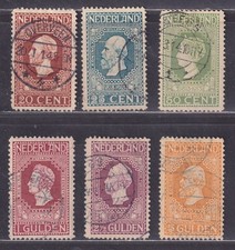 Netherlands Scott 95-100 Used 1913 Dutch Independence Centenary SCV $157.25