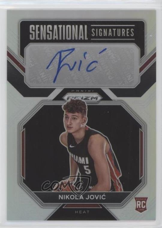 2022 Panini Prizm Sensational Signatures Silver Nikola Jovic Rookie Auto RC 0kr0
