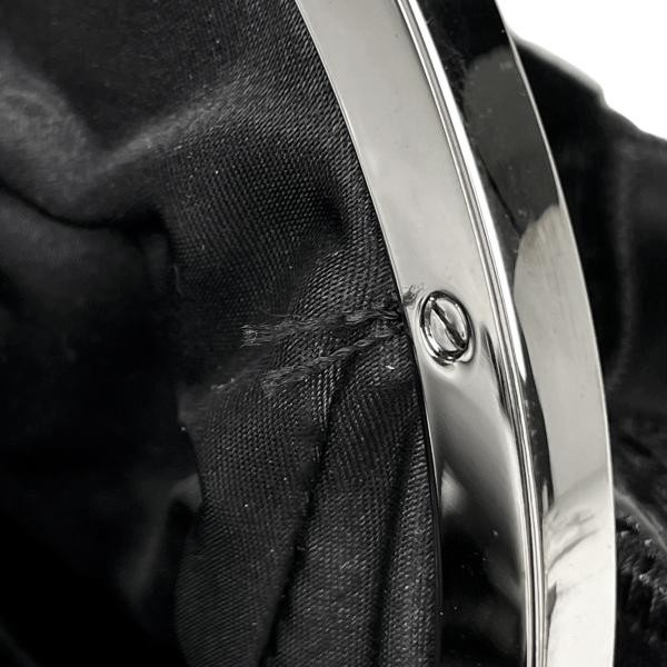 CHANEL Patchwork Coco Mark Chain Handbag Black Le… - image 9