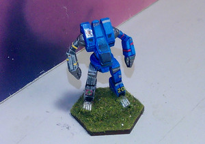 BATTLETECH CLASSIC ARCHER MECH [HOUSE STEINER] (RAL PARTHA, METAL, PAINTED)