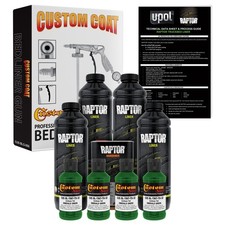 Raptor Emerald Green Urethane Spray-on Truck Bed Liner Spray Gun 4 Liters Raptor Emerald Green Urethane Spray-on Truck Bed Liner Spray Gun 4 Liters