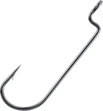 Dr.Fish 100 Pack Round Bend Worm Hooks, Freshwater Bass Fishing #2/0-100Pack 