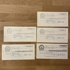 Cambiale da lire 50 Terni Anni 60 Lotto N 5 Pezzi