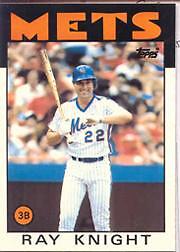 1986 Topps Tiffany #27 Ray Knight  New York Mets