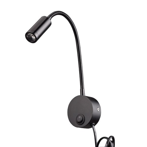 Flexible Pipe 3W LED Wall Fixture Reading Lamp Picture Light Button + Plug Store - Picture 16 of 26