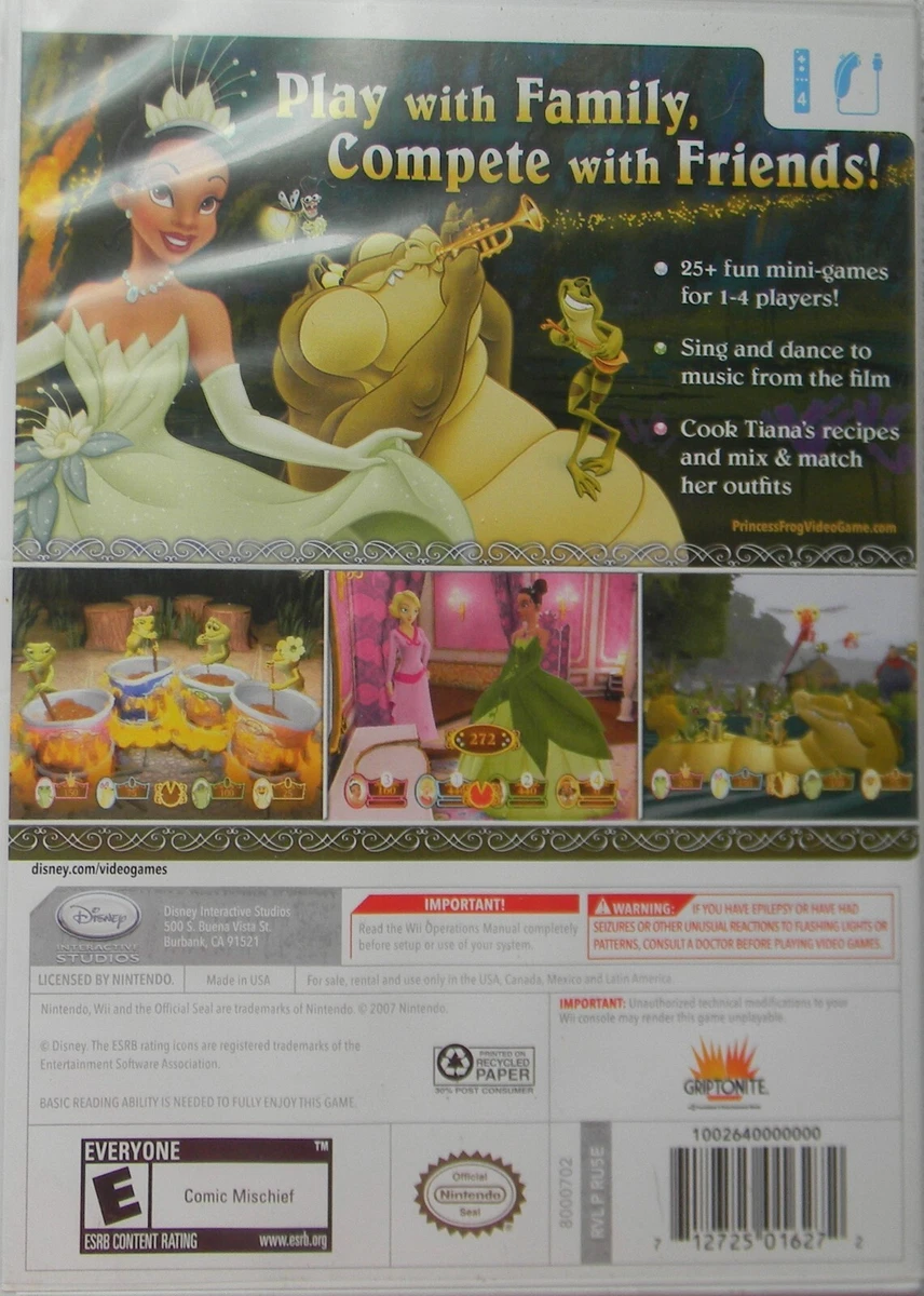 Wii Game Nintendo Wii Disney Princess and the Frog Complete W Manual