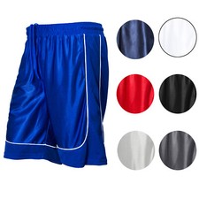 MEN'S PREMIUM MESH BASKETBALL SHORTS GYM FITNESS WORKOUT S-5XL 8 COLORS