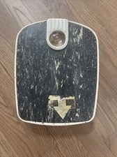 Vintage HEALTH-O-METER Bathroom FLOOR Scale BUBBLE Magnify GLASS RETRO MCM