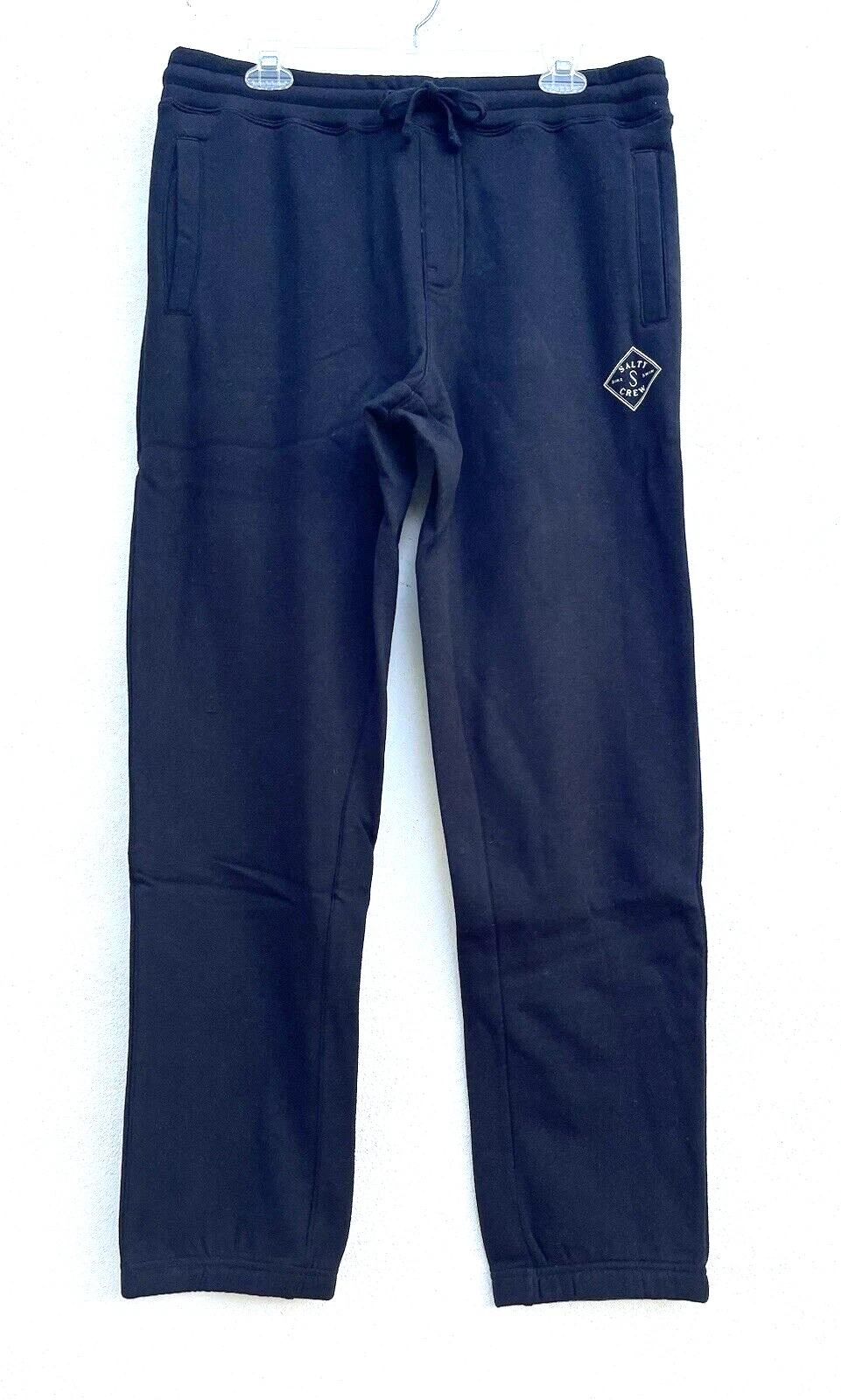 Salty Crew Tippet Sweatpant Sweat Pant Black Men's Fleece Large Size 34 code OOB