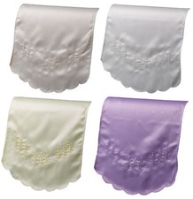 Traditional Fern Chair Back Embroidered Floral Antimacassar Furniture Protector