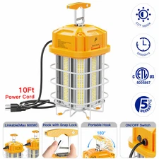 Linkable 80W 100W 125W 150W LED Temporary Work Light Construction Jobsite Lights
