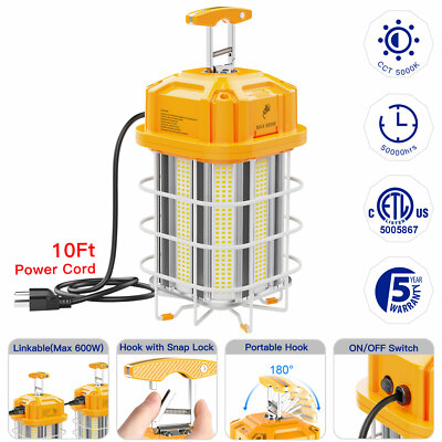 Linkable 80W 100W 125W 150W LED Temporary Work Light Construction Jobsite Lights