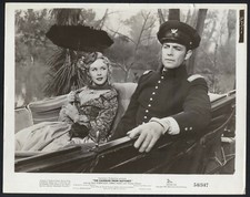 LISA DANIELS DALE ROBERTSON in The Gambler From Natchez '54 PARASOL UNIFORM